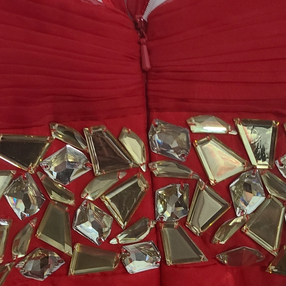 Beautiful Red Dress designed by Blush Size 10 - Picture 6 of 16